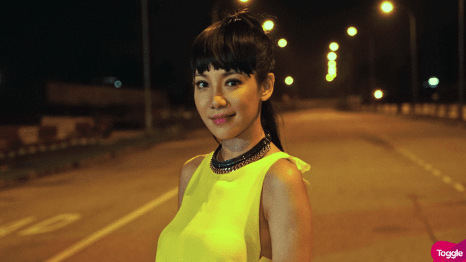 Fiona Xie in "Left Behind." (Mediacorp)