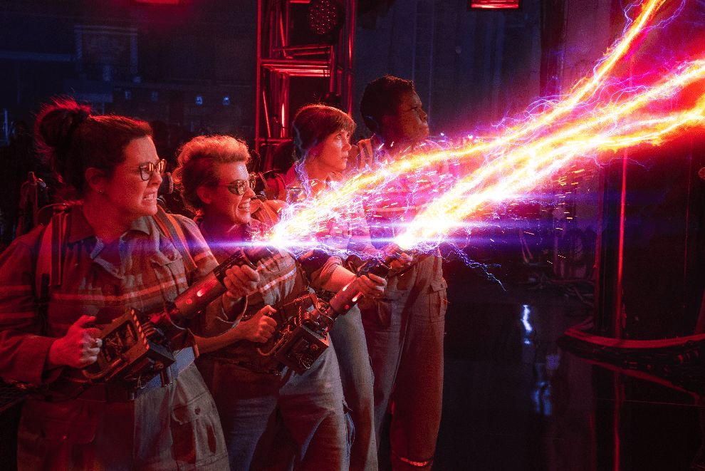 Do they cross the streams in "Ghostbusters." (Sony Pictures Singapore)