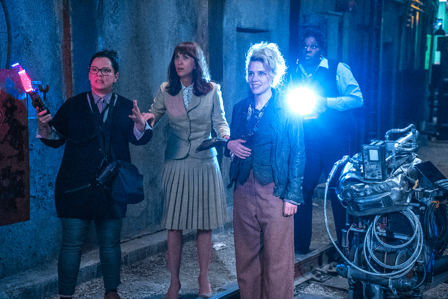 Civilian garb in "Ghostbusters." (Sony Pictures Singapore)