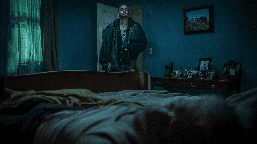 Norman can probably tell if you're in the room in "Don't Breathe." (Sony Pictures Releasing International)