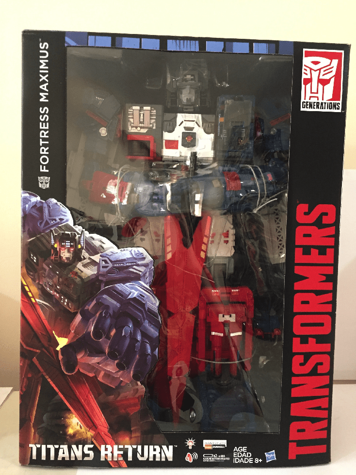 Packaging for SDCC Fortress Maximus.