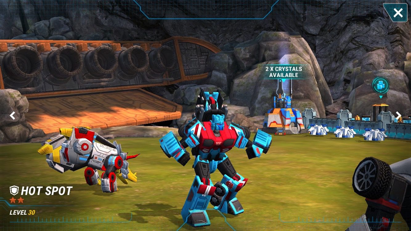 Autobots roaming around the base. (Transformers Earth Wars)