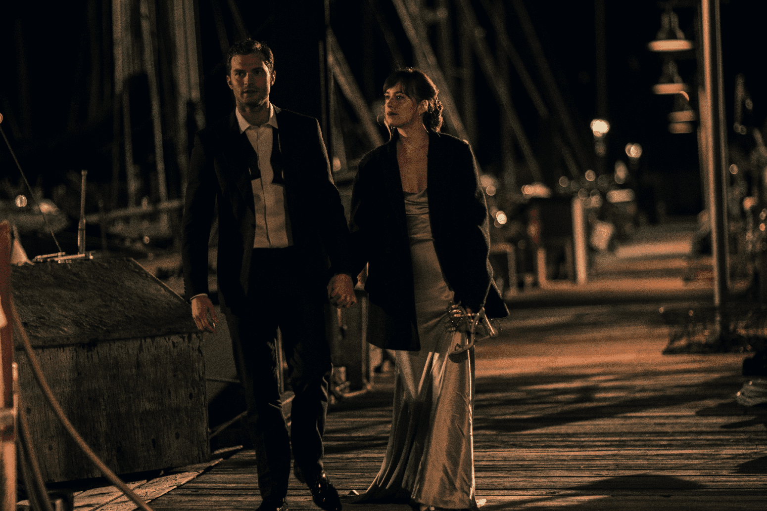 Ana (Dakota Johnson) and Christian (Jamie Dornan) in "Fifty Shades Darker". (United International Pictures)