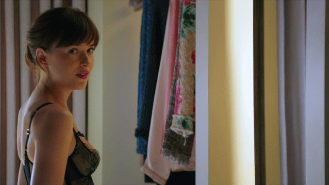 Ana (Dakota Johnson) in very little clothes in "Fifty Shades Darker". (United International Pictures)