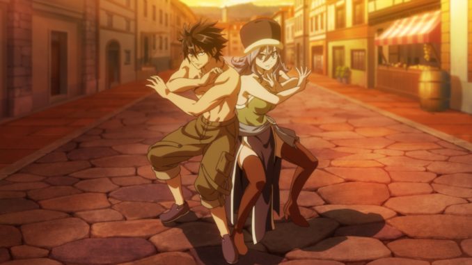 Gray and Juvia in "Fairy Tail: Dragon Cry". (Odex)