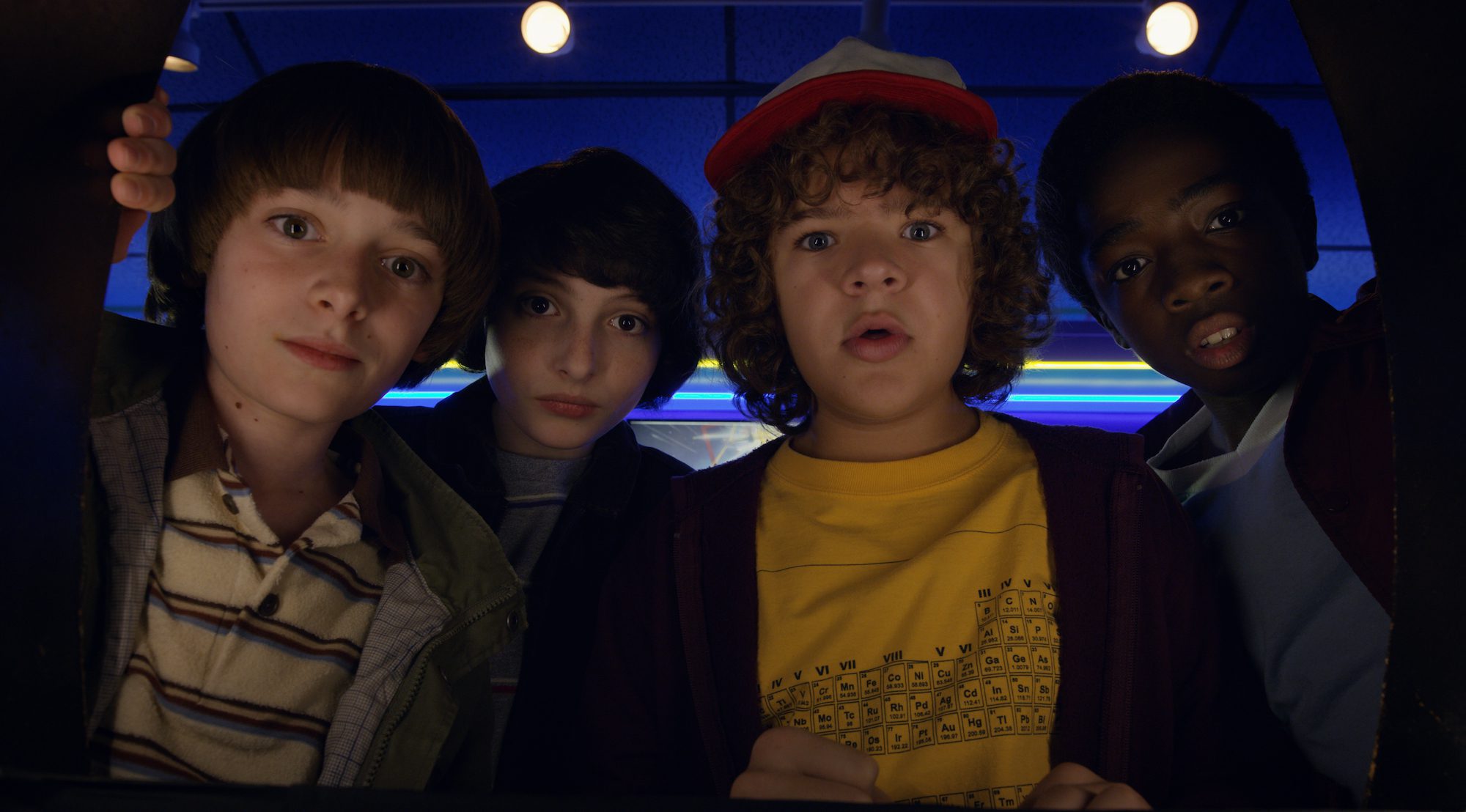 The party is together again in "Stranger Things 2". (Netflix)