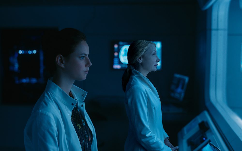 Kaya Scodelario, left, and Patricia Clarkson in Twentieth Century Fox's "Maze Runner: The Death Cure."