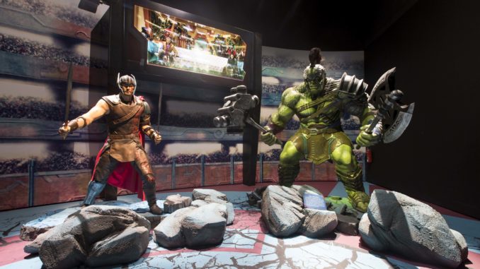 Thor and the Hulk. (ArtScience Museum)