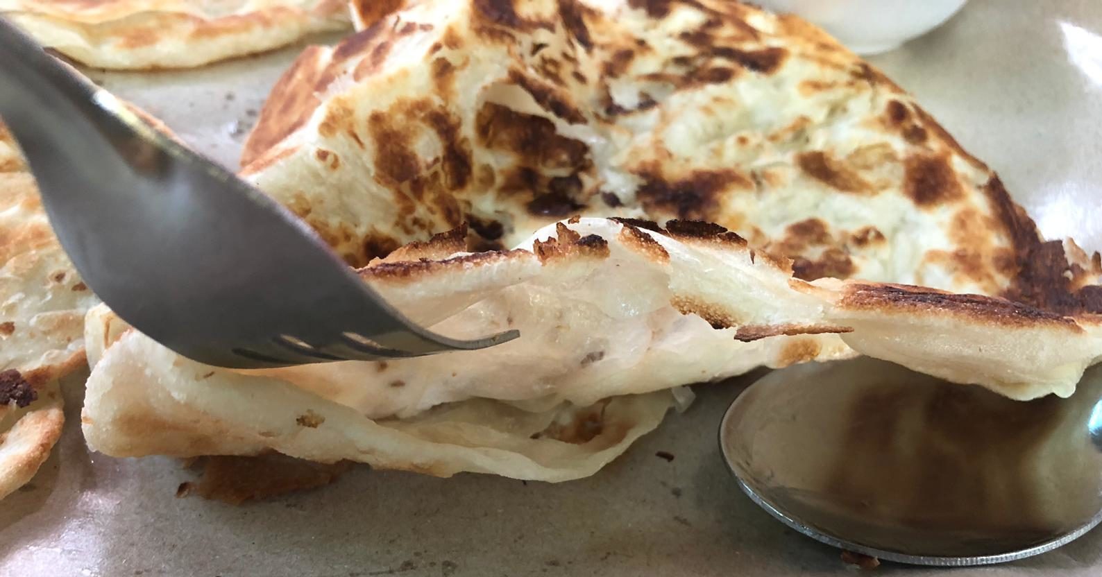 Look for the "seam" in a good prata.