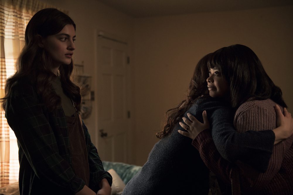 Maggie (Diana Silvers, far left) get’s an unexpected visit from Sue Ann (Octavia Spencer) in Ma, directed by Tate Taylor.