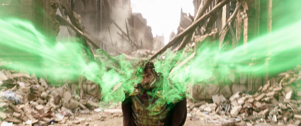 Jake Gyllenhaal is Mysterio in Columbia Pictures' SPIDER-MAN: ™ FAR FROM HOME.