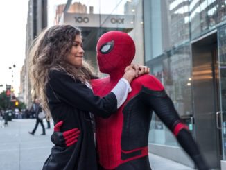 Michelle (Zendaya) catches a ride from Spider-Man in Columbia Pictures' SPIDER-MAN: ™ FAR FROM HOME.