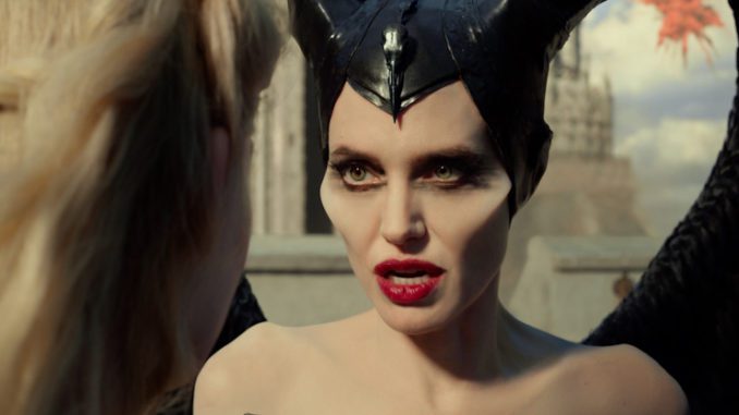 Elle Fanning is Aurora and Angelina Jolie is Maleficent in Disneyâ€™s MALEFICENT: MISTRESS OF EVIL.