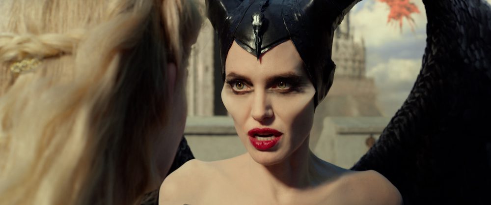 Elle Fanning is Aurora and Angelina Jolie is Maleficent in Disneyâ€™s MALEFICENT: MISTRESS OF EVIL.