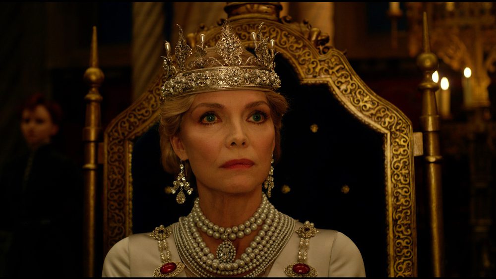 Michelle Pfeiffer is Queen Ingrith in Disney’s MALEFICENT: MISTRESS OF EVIL.
