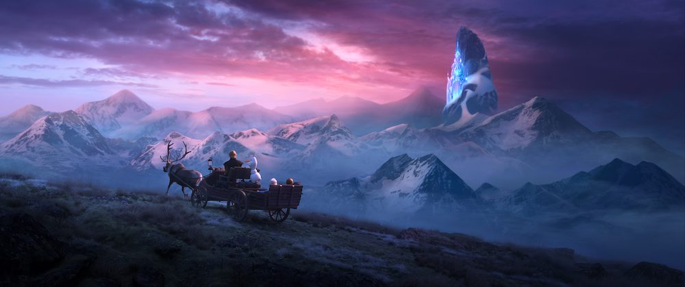 In Walt Disney Animation Studios’ “Frozen 2, Elsa, Anna, Kristoff, Olaf and Sven journey far beyond the gates of Arendelle in search of answers. Featuring the voices of Idina Menzel, Kristen Bell, Jonathan Groff and Josh Gad, “Frozen 2” opens in U.S. theaters November 22. ©2019 Disney. All Rights Reserved.