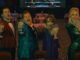 Trent Oliver (Andrew Rannells), Barry Glickman (James Corden), Dee Dee Allen (Meryl Streep), and Angie Dickinson (Nicole Kidman) in The Prom. (PHOTO: Netflix)