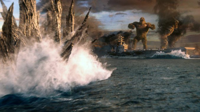 Kong prepares to throw down with Godzilla in Godzilla vs. Kong. (PHOTO: Warner Bros Pictures)