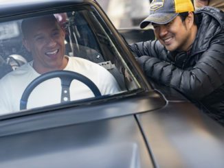Vin Diesel takes notes from director Justin Lin in Fast & Furious 9. (United International Pictures)