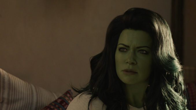 Tatiana Maslany is She-Hulk in She-Hulk: Attorney at Law. (Image: Marvel Studios)