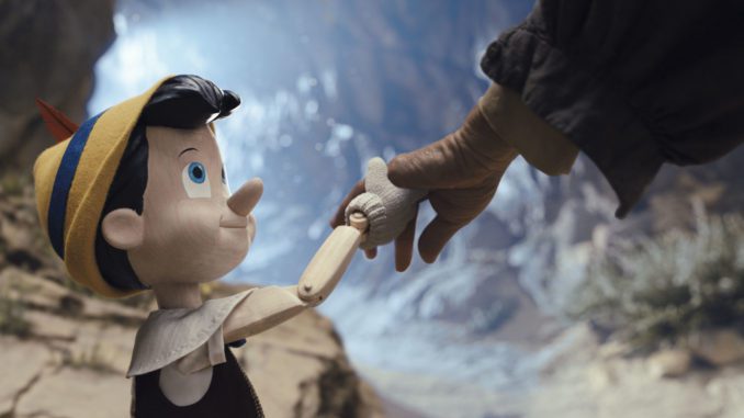 Benjamin Evan Ainsworth voices Pinocchio in Pinocchio. (Walt Disney Studios)