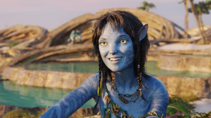 Kiri (Sigourney Weaver) in Avatar: The Way of Water. (IMAGE: 20th Century Studios)