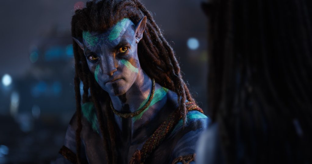 Jake Sully (Sam Worthington) in Avatar: The Way of Water. (IMAGE: 20th Century Studios)