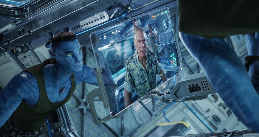 Quaritch (Stephen Lang) in Avatar: The Way of Water. (IMAGE: 20th Century Studios)