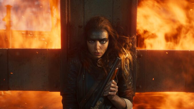 Furiosa (Anya Taylor-Joy) in Furiosa: A Mad Max Saga. (Credit: Warner Bros Pictures)