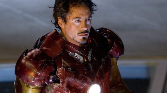 Iron Man (Robert Downey Jr.) in Iron Man. (Credit: Marvel Studios)