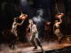 Orpheus (Jordan Fisher) in Hadestown. (Credit: Hadestown website)