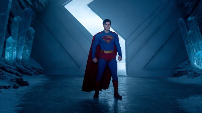 David Corenswet is Superman (2025). (Warner Bros Pictures)