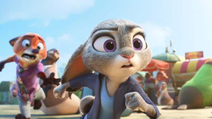 [L-R] Nick Wilde (voiced by Jason Bateman) and Judy Hopps (voiced by Ginnifer Goodwin) in Walt Disney Animation Studios' "Zootopia 2." From the Oscar®-winning team of Disney Animation chief creative officer Jared Bush and Byron Howard (directors) and Yvett Merino (producer), “Zootopia 2” opens in theaters Nov. 26. © 2025 Disney Enterprises, Inc. All Rights Reserved.